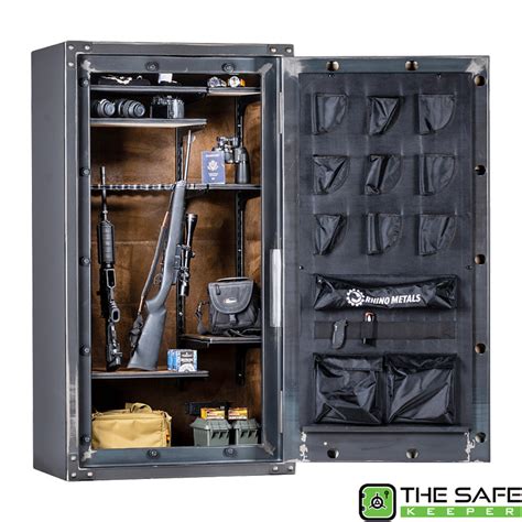 prhino metals strong box 38 gun capacity|rhino metals safe.